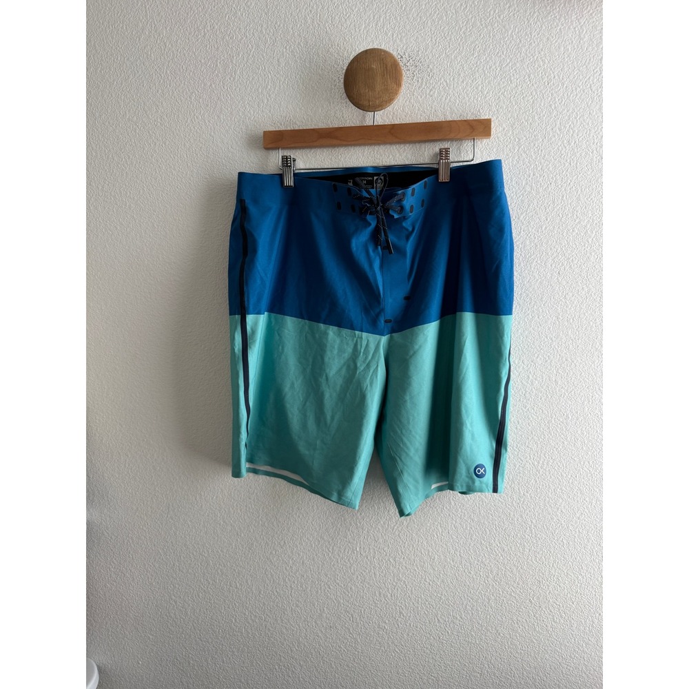 Outerknown Apex Board Shorts Colorblock Swim Trunks Mens Size 34